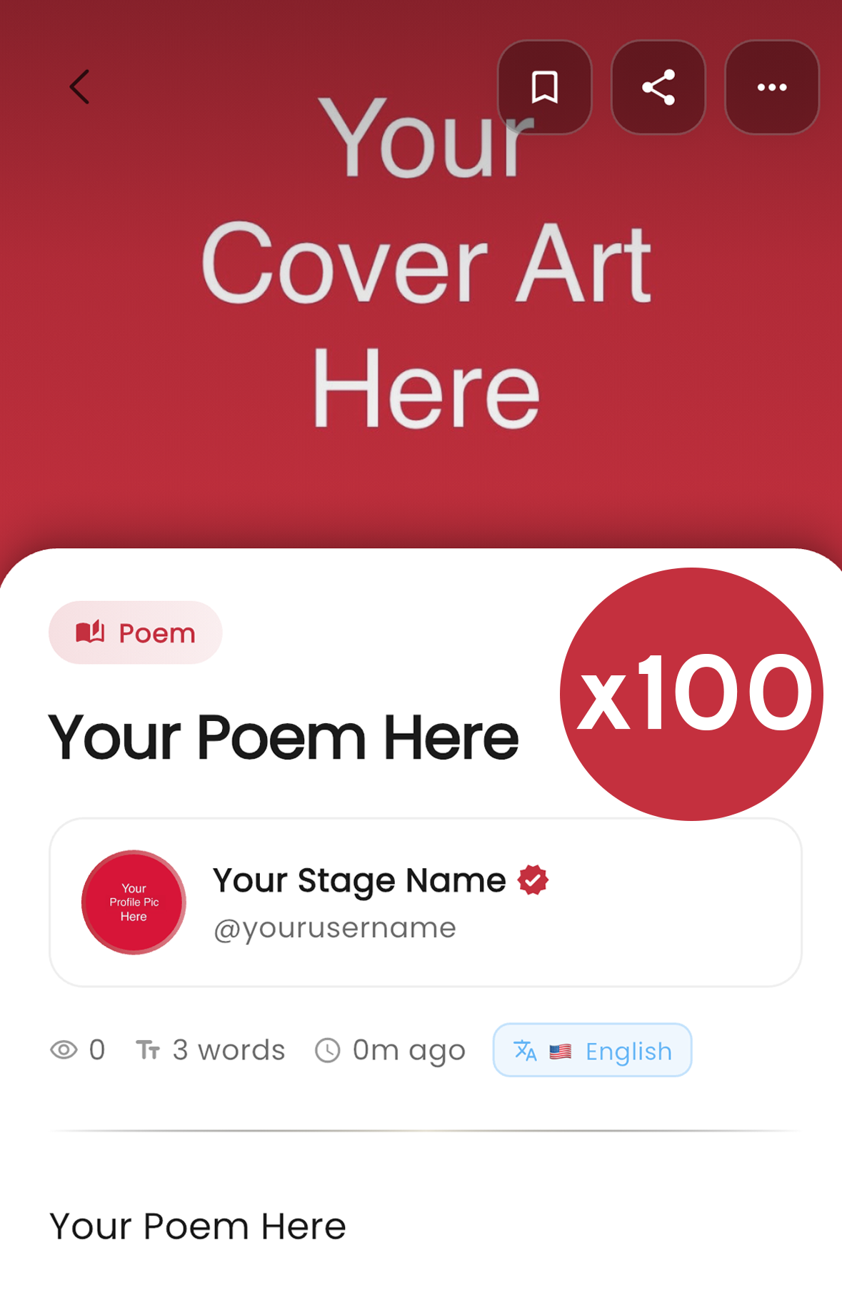 Bundle: Transcribe, Format, & Post 100 Poems