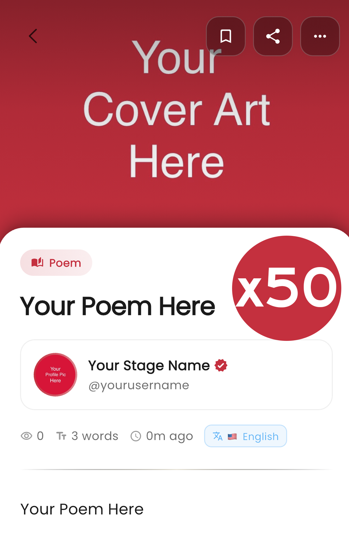 Bundle: Transcribe, Format, & Post 50 Poems