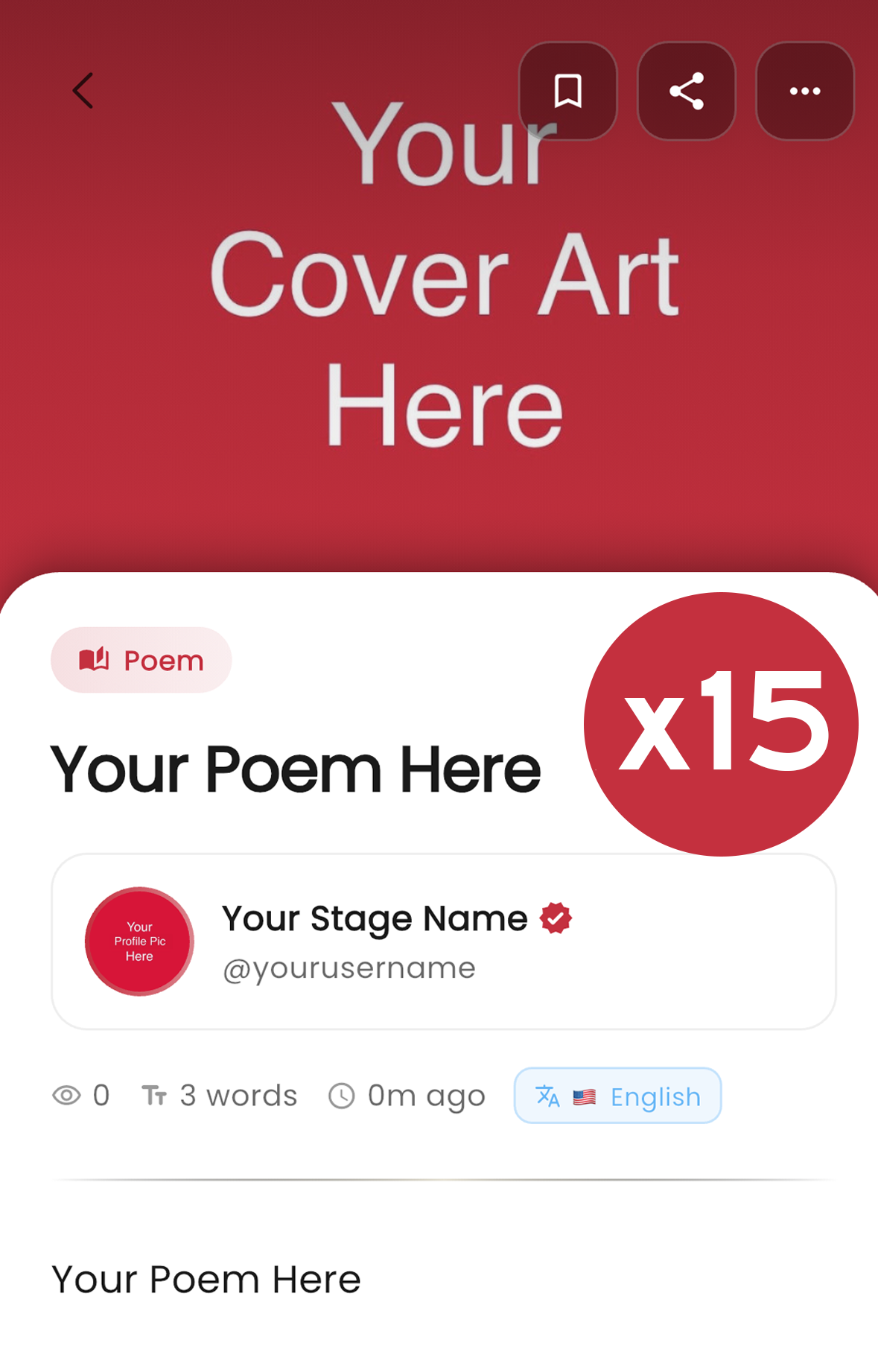 Bundle: Transcribe, Format, & Post 15 Poems