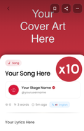 Bundle: Transcribe, Format, & Post 10 Song Lyrics