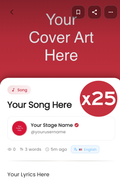 Bundle: Transcribe, Format, & Post 25 Song Lyrics